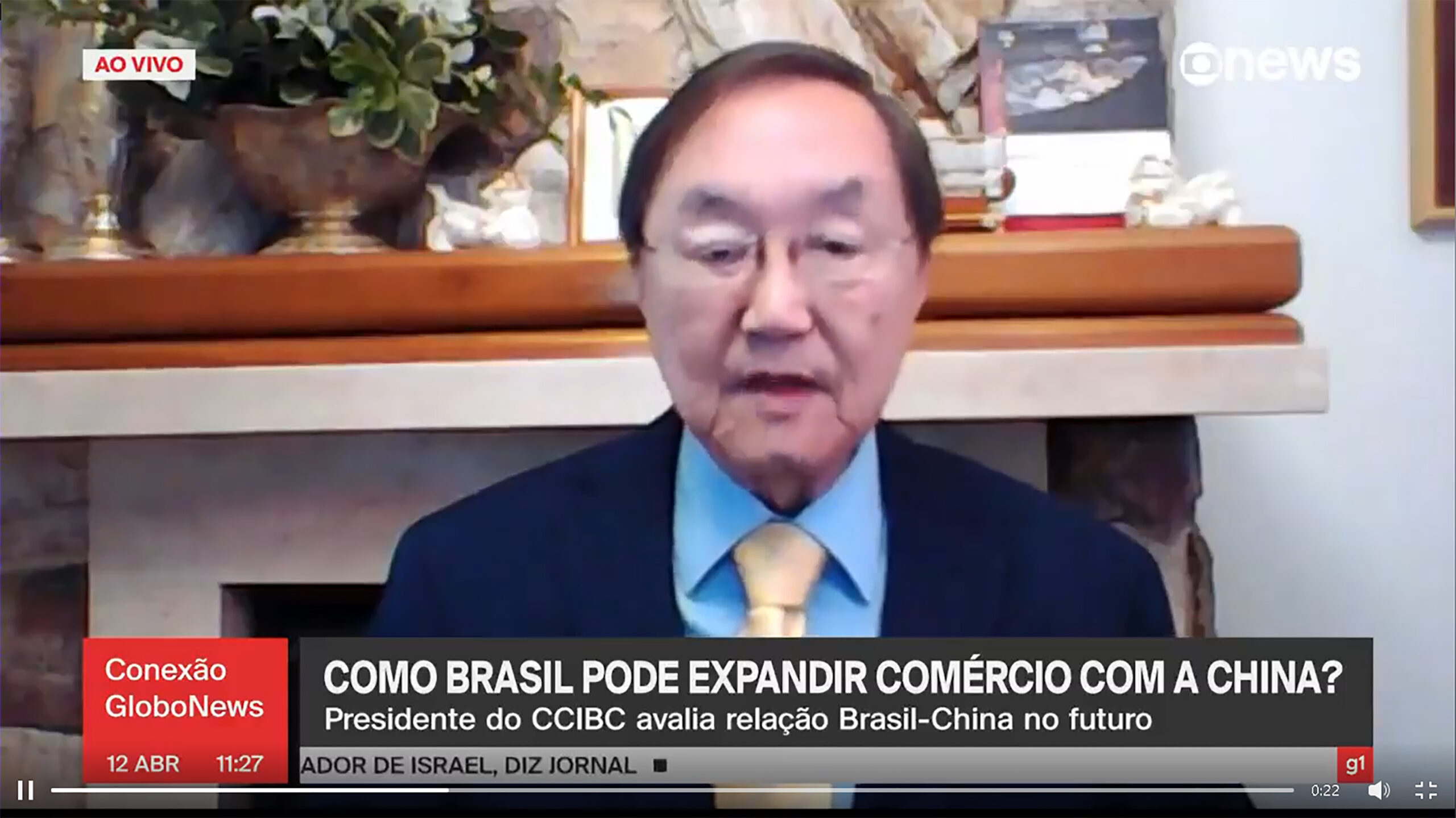 Presidente Charles Andrew Tang, fala de como o Brasil poderá expandir  o comércio com a China